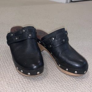 Lucky Brand Leather Clogs